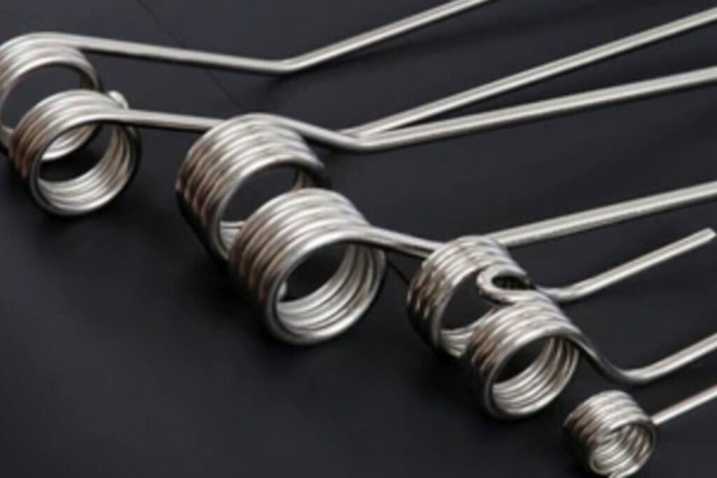 Springs produced by Sjoy spring machines, showcasing high-precision and quality spring manufacturing for various industrial applications