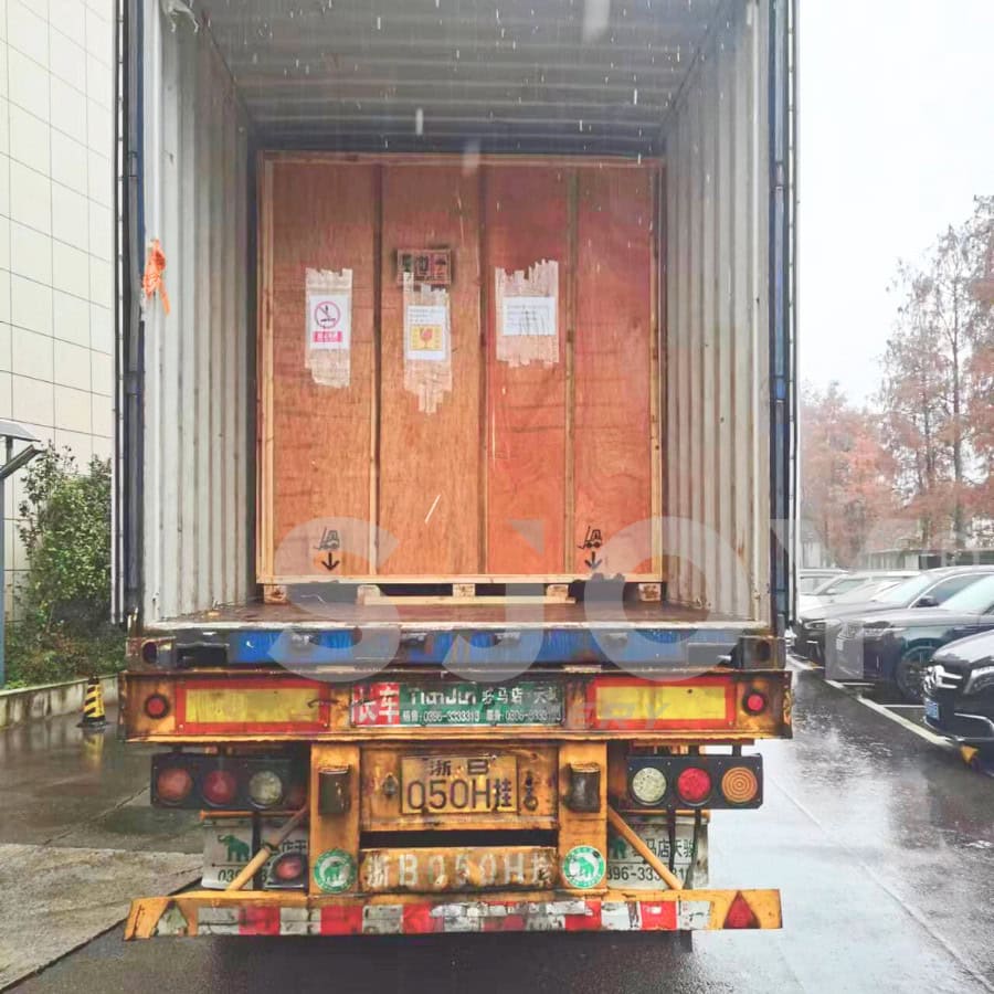 Sjoy machine delivery service, ensuring safe and timely transportation of CNC spring and wire forming machines to global customers.